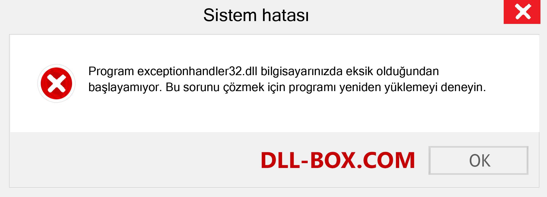 exceptionhandler32.dll dosyası eksik mi? Windows 7, 8, 10 için İndirin - Windows'ta exceptionhandler32 dll Eksik Hatasını Düzeltin, fotoğraflar, resimler